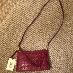 Hobo small red leather bag